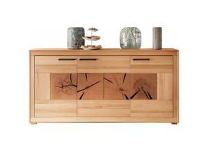 4260740465415 - Sideboard mit 3 Türen Kernbuche massiv - 171 cm - LUIS - Die Möbelfundgrube