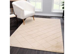 4260745228480 - Hochflor-Teppich CARPET CITY Moment Teppiche Gr B L 160 cm x 230 cm 31 mm 1 St beige Esszimmerteppiche