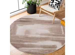 4260745229852 - Teppich CARPET CITY Noa 9261 Teppiche Gr Ø 160 cm 11 mm 1 St beige Esszimmerteppiche