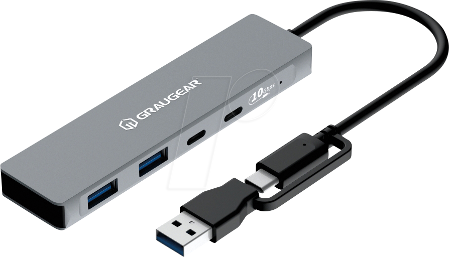 4260746551037 - GG 18116 - USB 31 4-Port Hub 2x A 2x C USB A C Anschlusskabel