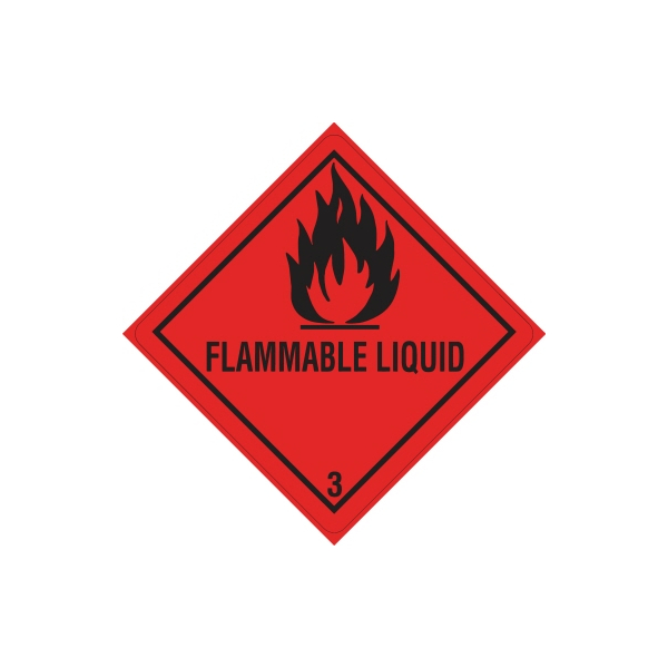 4260748860069 - DR-Label Versandetikett DR653S1010 Kl3 Flammable 100x100mm 4260748860069 500 Stück