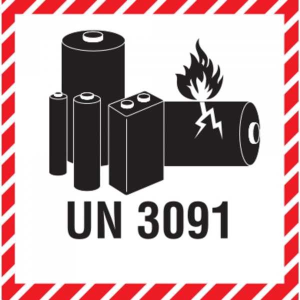 4260748860106 - Versandetikett Batterie DR688S-(3091) 100x100mm 1000St 4260748860106 1000 Stück