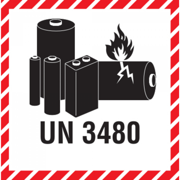 4260748860113 - Versandetikett Batterie DR688S-(3480) 100x100mm 1000St 4260748860113 1000 Stück