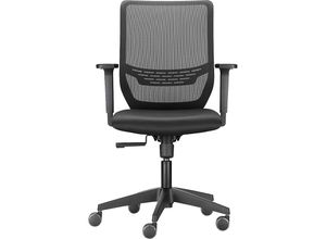 4260749143352 - Bürostuhl TO-SYNC One Netz-Rückenlehne schwarz mit Armlehnen Dauphin