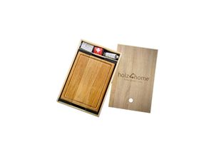 4260750010988 - holz4home® Servier- und Schneidebrett-Set Alina aus Massivholz Eiche