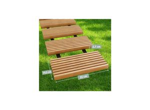 4260750012272 - holz4home® Rollweg   Gartenweg aus Lärche - Holz-Tritte für Garten 25 cm