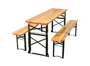 4260750013675 - holz4home® Bierzeltgarnitur - mehrteilig & klappbar inkl Wandhalterung Klassisch