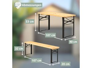 4260750013699 - holz4home® Bierzeltgarnitur - mehrteilig & klappbar Kinder