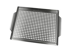 4260750014108 - deluxe4home® Grillschale Edelstahl 40x30 cm I geeignet für alle Grillarten Spülmaschinengeeignet