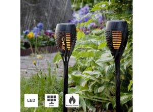 4260751831773 - Star Trading Solar Fackeln 6er Set Solar Lampe Outdoor Solar Gartenleuchte LED Gartenbeleuchtung Solar Gartenleuchten Solar Gartendeko Solar für Garten Balkon Hof Auffahrt Weg Beet