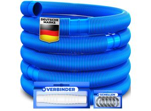 4260751941113 - KESSER® Poolschlauch Schwimmbadschlauch mit Muffen Solarschlauch für Pool und Schwimmbecken Saugschlauch Pumpenschlauch Flexibler Wasserschlauch