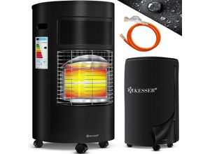 4260751943759 - KESSER® Gasheizer Keramik 4200 Watt Gas Heizstrahler inkl Gasdruckregler Gasschlauch - Gasheizofen inkl Schutzhülle Gasheizgerät Infrarot Keramikbrenner Butan- oder Propangasflaschen