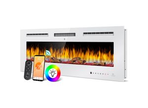 4260751948372 - KESSER® Elektrokamin Wandkamin Elektrischer Kamin mit Heizung 9 Farbmodi LED flammeneffekt 900 1800 W Kaminofen Wand und einbaukamin Wandmontage Heizung App-Funktion Fernbedienung Touchscreen 4260751948372 - KESSER® Elektrokamin Wandkamin Elektrischer Kamin mit Heizung 9 Farbmodi LED flammeneffekt 900 1800 W Kaminofen Wand und einbaukamin Wandmontage Heizung App-Funktion Fernbedienung Touchscreen