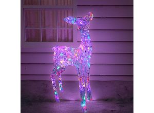 4260752832359 - - xl Acryl Hirschkuh mit 120 LEDs Multicolor-MLK092M