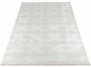 4260754241647 - Teppich SEHRAZAT Glory 220 Teppiche Gr B L 160 cm x 230 cm 10 mm 1 St beige (creme) Esszimmerteppiche Wohnzimmer Kurzflor Hoch-Tief-Struktur