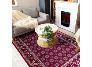 4260754245324 - Teppich SEHRAZAT Ornament 1358 Teppiche Gr B L 140 cm x 200 cm 10 mm 1 St rot Orientalische Muster Kurzflor Orient Ornament Optik edler Glanz weicher Flor 4260754245324 - Teppich SEHRAZAT Ornament 1358 Teppiche Gr B L 140 cm x 200 cm 10 mm 1 St rot Orientalische Muster Kurzflor Orient Ornament Optik edler Glanz weicher Flor