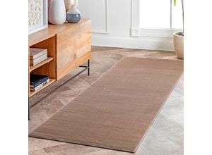 4260754246093 - Teppich SEHRAZAT Lima Teppiche Gr B L 160 cm x 230 cm 10 mm 1 St beige (dunkelbeige) Esszimmerteppiche Kurzflorteppich mit dezentem Glanz hochwertige Verarbeitung