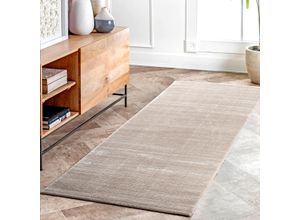 4260754246192 - Teppich SEHRAZAT Lima Teppiche Gr B L 160 cm x 230 cm 10 mm 1 St grau (grau beige) Esszimmerteppiche Kurzflorteppich mit dezentem Glanz hochwertige Verarbeitung