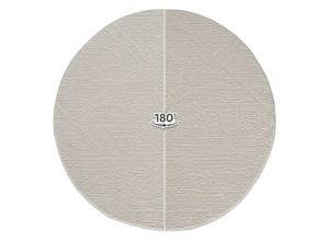 4260754249025 - Teppich SEHRAZAT Moda Teppiche Gr Ø 160 cm 10 mm 1 St beige (creme) Esszimmerteppiche Kurzflorteppich mit dezentem Glanz hochwertige Verarbeitung