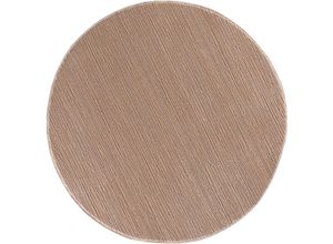 4260754249247 - Teppich SEHRAZAT Lima Teppiche Gr Ø 200 cm 10 mm 1 St beige Esszimmerteppiche Kurzflorteppich mit dezentem Glanz hochwertige Verarbeitung