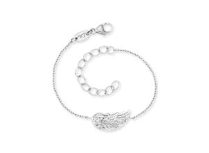 4260756385110 - Armband HERZENGEL Schmuck Geschenk Armkette Flügel HEB-WING-01 HEB-WING-01-G Armbänder Gr Silber 925 (Sterlingsilber) silberfarben Mädchen Mädchenschmuck