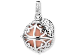 4260756385424 - Ketten-Anhänger ENGELSRUFER Schmuck Geschenk Relaunch mit Flügelanhänger ER-23 Schmuckanhänger Gr S Silber 925 (Sterlingsilber)-Messing 757 g rosa (silberfarben perlmuttfarben rosa) Damen Anhänger zu Kleid Shirt Jeans Sneaker Anlass Geburtstag Weihnachten