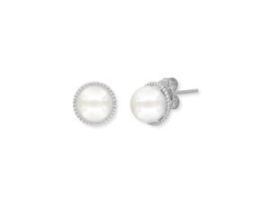 4260756387541 - Paar Ohrstecker ENGELSRUFER The glory of pearls ERE-GLORY-ST ERE-GLORY-STG Ohrringe Gr Silber 925 (Sterlingsilber)-Perlen bunt (silberfarben weiß) Damen Ohrstecker mit Muschelkernperle