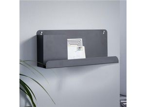 4260757272228 - Dekoleidenschaft - Wand-Organizer aus Metall schwarz Briefablage Wandboard