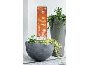 4260757279104 - Dekoleidenschaft - Schild Kreativ aus Metall in Rost Optik zum Selbstgestalten 20x90 cm Gartenstecker Willkommensdeko Metallschild Gartendeko