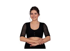 4260760216028 - Edelnice Dirndlbluse Kassandra in Schwarz - 34