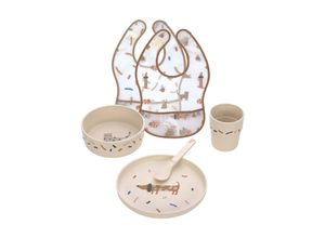 4260762069042 - Kindergeschirrset mit 2 Lätzchen Little Mateys 6er Set