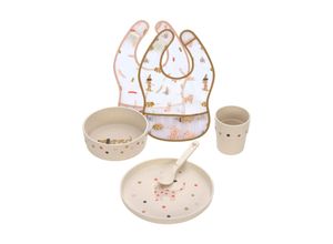 4260762069059 - Kindergeschirrset mit 2 Lätzchen Little Mateys 6er Set