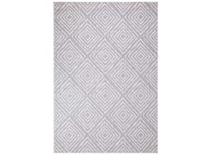 4260764574414 - Teppich CARPET CITY Outdoor Teppiche Gr B L 240 cm x 340 cm 5 mm 1 St grau Esszimmerteppiche UV-beständig Flachgewebe auch in quadratischer Form erhältlich