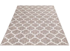 4260764574551 - Teppich CARPET CITY Outdoor Teppiche Gr B L 280 cm x 380 cm 5 mm 1 St beige Orientalische Muster UV-beständig Flachgewebe auch in quadratischer Form erhältlich