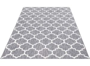 4260764574858 - Teppich CARPET CITY Outdoor Teppiche Gr B L 280 cm x 380 cm 5 mm 1 St grau Orientalische Muster UV-beständig Flachgewebe auch in quadratischer Form erhältlich