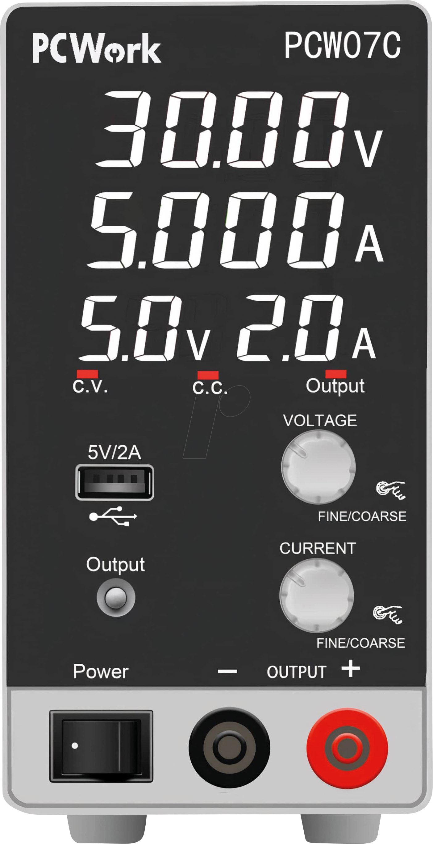 4260766895470 - PCW 07C - Labornetzgerät 0 - 30 V 0 - 5 A stabilisiert