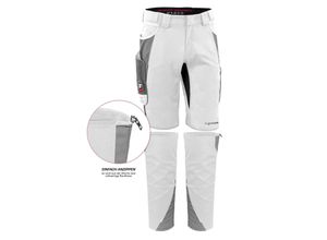 4260767990808 - QUALITEX HIGH QUALITY WORKWEAR Shorts IRON weiß grau Damen 46 Herren 52 4260767990808 - QUALITEX HIGH QUALITY WORKWEAR Shorts IRON weiß grau Damen 46 Herren 52