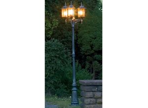 4260768174023 - - led Straßenlaterne Kandelaber im Landhausstil Schwarz 3 flammig Höhe 230cm