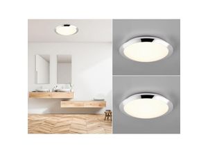 4260768174443 - Leuchten - led Deckenleuchte 2er Set in Chrom ø 29cm IP44 - Badlampen