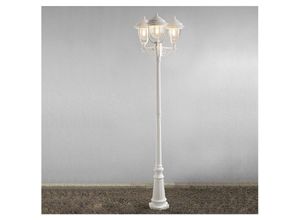 4260768174726 - - led Straßenlaterne Kandelaber im Landhausstil 3 flammig weiß Höhe 218cm