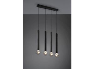 4260768174900 - Leuchten - led Balkenpendelleuchte 4-Flammig Schwarz 70cm breit