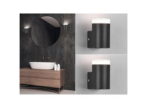 4260768175204 - Leuchten - led Badezimmer Wandleuchten 2er Set in Schwarz 83cm - Spiegelleuchte