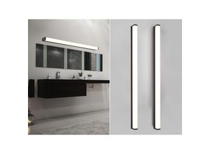4260768175464 - Leuchten - led Badezimmer Wandleuchten 2er Set in Schwarz 120cm - Spiegelleuchte