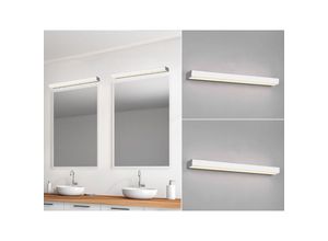 4260768175518 - Leuchten - led Badezimmer Wandleuchten 2er Set Chrom 60cm - Up-Down Spiegelleuchte