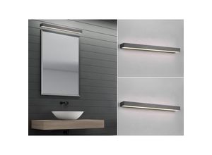 4260768175525 - Leuchten - led Badezimmer Wandleuchten 2er Set Schwarz 60cm - Up-Down Spiegelleuchte