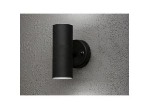 4260768175792 - - Moderne led Up-Down Außenwandleuchte Höhe 17cm Aluminium Schwarz