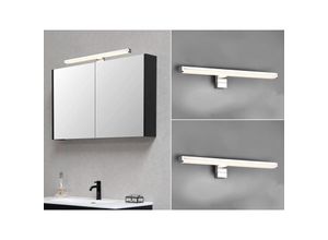 4260768176133 - Leuchten - led Badezimmer Wandleuchten 2er Set in Chrom Breite 40cm - Spiegelleuchte