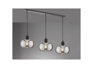 4260768179677 - Meinewunschleuchte - led Pendelleuchte 3 flammig mit Glaskugeln aus Rauchglas 110cm lang