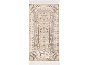 4260768333512 - Teppich Gebetsteppich 70x125cm Läufer Seccade Islam Namaz mit Fransen Weich Grün