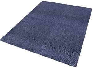 4260770242420 - Teppich HANSE HOME Clean & Go Teppiche Gr B L 100 cm x 150 cm 7 mm 1 St schwarz (dunkelblau schwarz) Esszimmerteppiche Waschbar Schmutzfangmatte Outdoor Innen Rutschfest Wetterfest